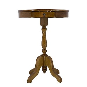 Mesa de Apoio Inglesa com Gaveta - Imbuia - Alto Padrão Móveis.