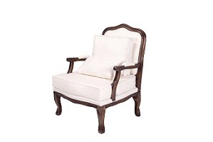 Poltrona King - Cappuccino/Creme - Alto Padrão Móveis.