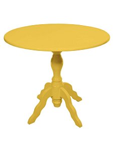 Mesa de Jantar Inglesa - 1,20 x 1,20 - Amarela - Alto Padrão Móveis.
