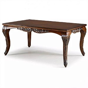 Mesa de Jantar Belle - 2,50 x 1,10 - Imbuia Envelhecido - Alto Padrão Móveis.