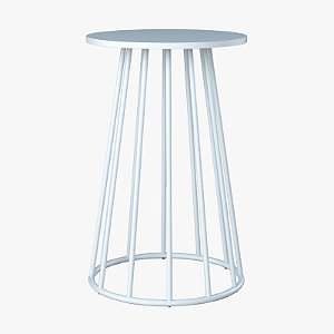 Base de Mesa em Aço Carbono - Branca - Alto Padrão Móveis.