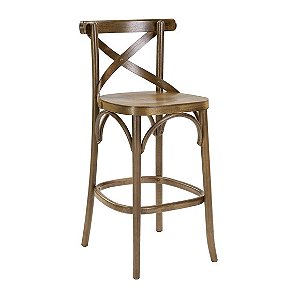 Banqueta Design X - Natural - Alto Padrão Móveis.