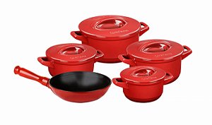 Conjunto Caçarola Duo+ Smart - 05 peças - Pomodoro - Ceraflame.