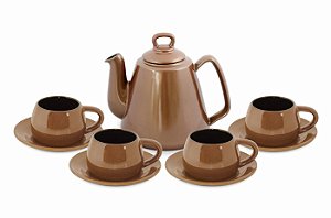 Conjunto Café Tropeiro 9 Peças - Cobre - Ceraflame.