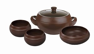 Conjunto Feijoada 5 Peças - Chocolate - Ceraflame.