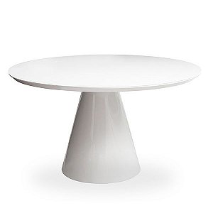 Mesa Cone Redonda (1,2 x 1,2) - Branca - Alto Padrão Móveis.