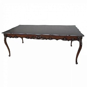 Mesa de Jantar Entalhada Lyon 180x100 cm - Alto Padrão Móveis.