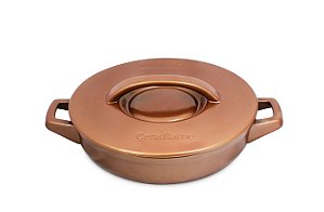Caçarola de Cerâmica Buffet Duo+ 2,5 litros - Cobre - Ceraflame.