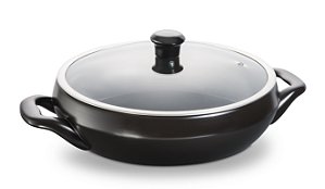 Moquequeira 3,5 Litros 29cm em Cerâmica - Preta - Ceraflame.