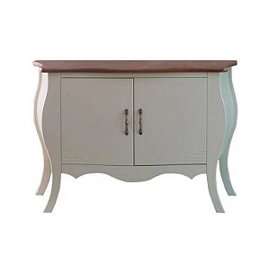 Buffet Gourmet Titanium 2 Portas - Branco/Imbuia - Alto Padrão Móveis.