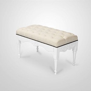 Puff Munique - Branco - Alto Padrão Móveis.