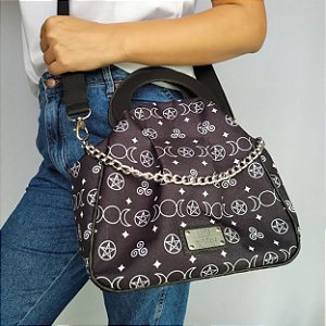 Bolsa Nebulosa - estampa Símbolos da Bruxaria