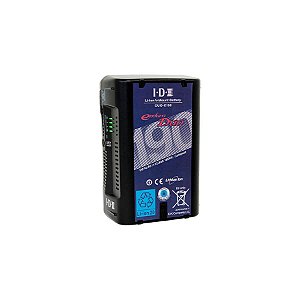 IDX DUO-C190 Bateria V-Mount 185Wh de Alta Capacidade com D-Tap Avançado e Porta USB
