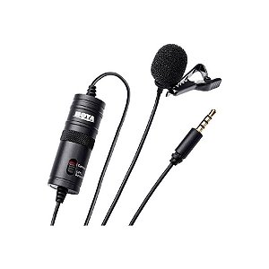 BOYA BY-M1 Microfone Omnidirectional Lavalier (Preto)