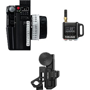 Kit de Controle de Lente Sem Fio Teradek RT FIZ (CTRL.3 + MDR.S + MOTR.S)