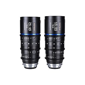 Lente Laowa Proteus 2× Anamórfica 26–45 mm T2.9 Flare Prateado PLEF
