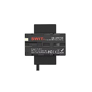 SWIT DB-DF570R Dummy Battery Dual NP-F570 Rotativa com USB-C