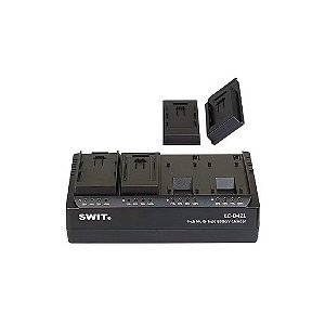 SWIT LC-D421E Carregador Simultâneo de 4 Canais para Baterias Canon LP-E8