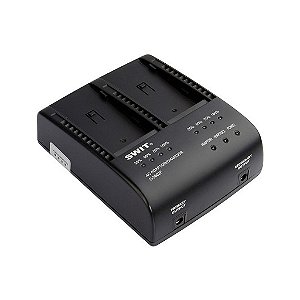 SWIT S-3602F Carregador Duplo e Fonte AC para Baterias Sony NP-F