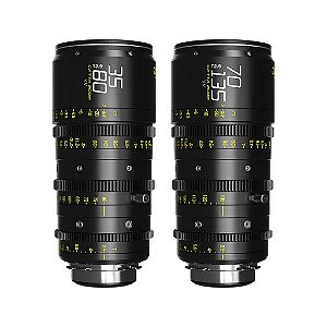 DZOFilm Catta Ace FF 35-80mm e 70-135mm T2.9 Kit de Lentes Cine Full Frame com Montagem ARRI PL
