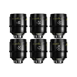 DZOFilm Arles Prime Kit com 6 Lentes Cine Full Frame T1.4 ARRI PL/i