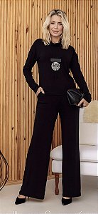 Conjunto em viscolycra. Tam. M