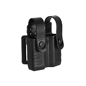 PORTA CARREGADOR PISTOLA DUPLO POLÍMERO BÉLICA