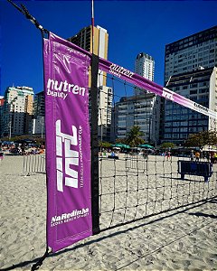 Rede Oficial malha 10 - 3 Faixas Personalizada - Volei/Futevolei