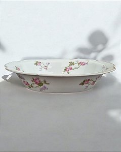 Tigela oval em porcelana Limoges