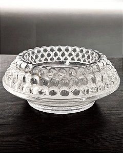 Pequeno saleiro em vidro artístico R.Lalique  padrão nipônico.