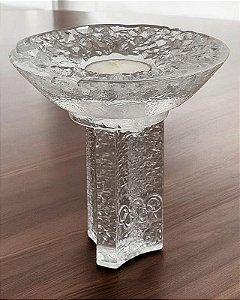 Castiçal Orrefors designer  Lars Hellsten