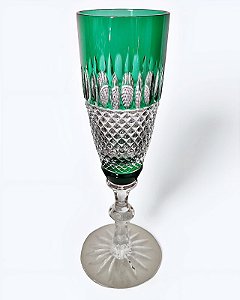 Taça de vinho em cristal verde