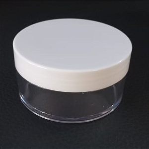 Pote para Creme com Tampa Rosca Branca - Vazio (Novo) - 50g