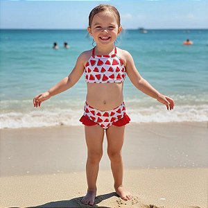 Biquíni Menina Melância | Estampado em Suplex