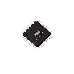 Microcontrolador ATmega328P SMD (utilizado pelas placas UNO)