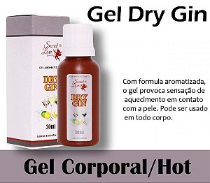 Dry Gin 30ml Gel comestível Termico