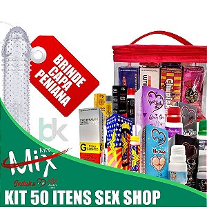 kit Mix Revenda Sex shop 50 Itens + Brinde Capa Peniana