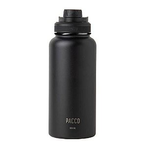 Garrafa Térmica Pacco Hydra 950ml - Preta