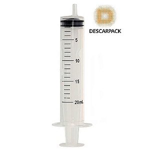 Seringa Descartável Descarpack Luer Slip 20ml