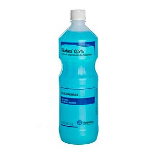 Riohex Clorexidina 0,5% Rioquimica Solução Alcóolica Azul 1L