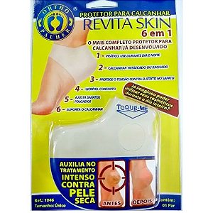 Protetor para Calcanhar Ortho Pauher Revita Skin 6 em 1