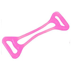 Tubogel Extensor Duplo Ortho Pauher para Exercícios Cor Rosa