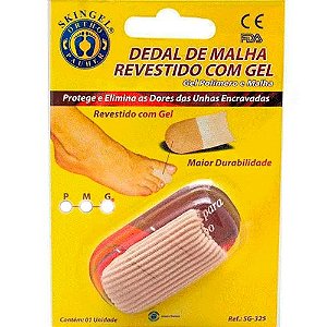 Dedal de Malha Ortho Pauher Revestido com Gel Tamanho P