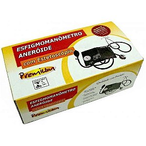 Esfigmomanômetro Premium Aneroide com Estetoscopio Adulto