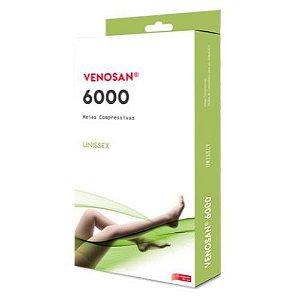 Meia de Compressão Venosan 6000 Ad 20-30Mmhg Tamanho M Pé Aberto Cor Bronze