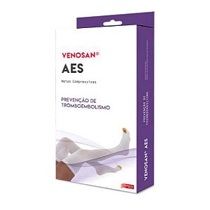 Meia de Compressão Venosan Aes Agh 18Mmhg Tamanho G Pé Aberto Cor Branca