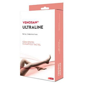 Meia de Compressão Venosan Ultraline 4000 Ad 20-30Mmhg Tamanho P Pé Aberto Cor Bege