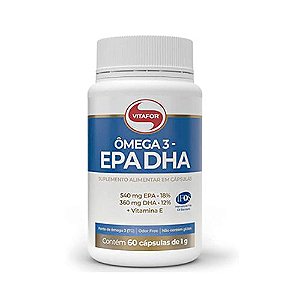 Omega 3 Epa Dha Vitafor 60 Cápsulas 1G