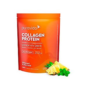 Collagen Protein Pura Vida Abacaxi Hortelã 450G