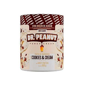Pasta De Amendoim Dr Peanut Cookies & Cream 600G